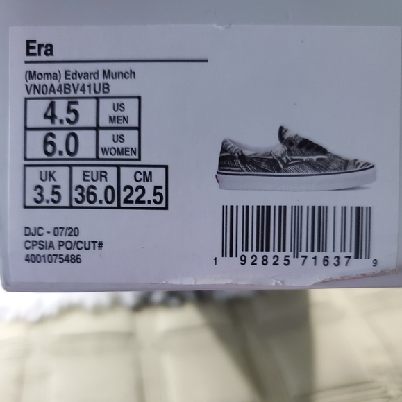 Vans Era MoMa Edvard Munch  no lid - Picture 2 of 13